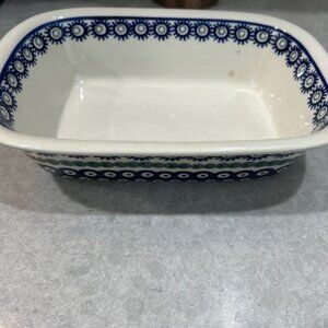 Boleslawiec Loaf Dish Polish Pottery Rectangle 7"x10"